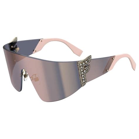 fendi women's ff-0382-s-035j-0j fashion 99mm pink sunglasses